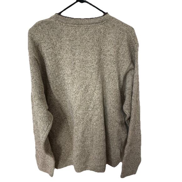Vintage WOOLRICH Men’s Khaki Pullover Wool Blend Sweater Winter Size Large - Picture 2 of 8